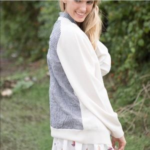 Koch Pete Sweater in black and white check